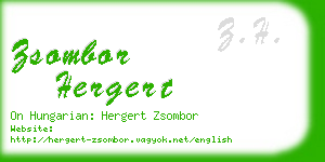 zsombor hergert business card